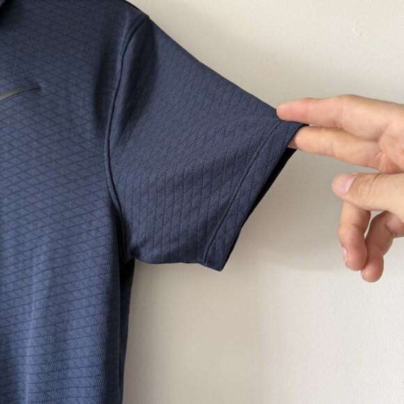 Nike Dri-Fit Vapor Golf Polo Shirt Blue Men’s Size Medium Lightweight Preppy - Picture 3 of 13